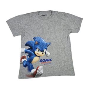 Boys Sonic The Hedgehog Short Sleeve T Shirt Big Kids Large